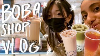 WHAT ITS LIKE WORKING AT A BOBA SHOP [upl. by Anoyek484]