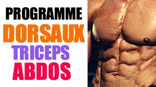 Programme Musculation Triceps Dorsaux Abdos [upl. by Nannahs228]