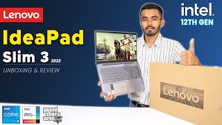 Lenovo Ideapad Slim 3  Intel Core i5 12th Gen  Unboxing and Review  Lenovo Ideapad 3 2022 [upl. by Infield]