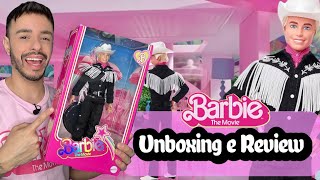 Barbie The Movie Ken “Cowboy”  SEGURA PEÃO 🤠Reação Unboxing e Review PT BR [upl. by Ellohcin]