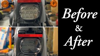 Moons MC Tail Light WITH integrated turn signals install Low Rider Build Series ep 7 [upl. by Berlyn785]