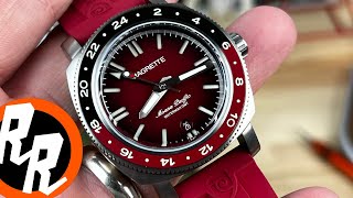 Unboxing Magrette Redbar NZ Collaboration Waterman GMT Titanium [upl. by Nosle]