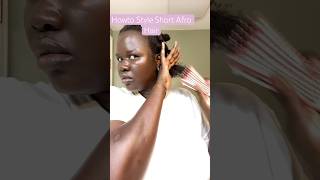 How To Style Short Afro Hair wDetangling Brush haircare shorts shortvideo hair 4chairproduct [upl. by Esau]