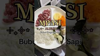 MPASI Alula Hari Ini Bubur Daging Sapi Yummy shorts viralvideo mpasi mpasi6bulan trending [upl. by Lodge]