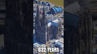 The Cologne Cathedrals 600 YEAR Construction 😱 shorts history trending viralvideo [upl. by Talie759]