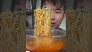 I tried the ARE YOU SCARED spicy fire noodles [upl. by Komara]