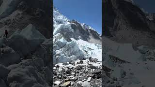 EVEREST BASECAMP ICEFALL TRAINING SETUP climbing mountains [upl. by Natsyrt]