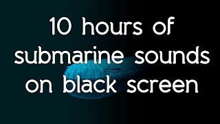 🎧 Submarine sonar sounds on black screen dark screen high quality white noise ASMR [upl. by Eduardo801]