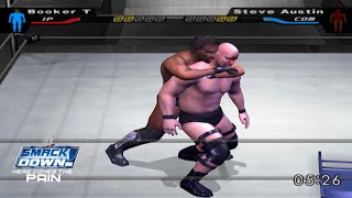 Booker T vs Stone Cold Steve Austin WWE SmackDown Here Comes the Pain [upl. by Ambrosia]