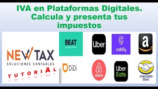 Plataformas Digitales 2022 conoce el tratamiento de IVA y aprende a calcularlo caso práctico excel [upl. by Aihsenad]