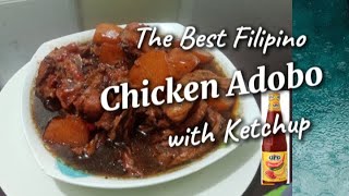 Adobong Manok Na May KetchupFilipino Chicken AdoboChicken Adobo With KetchupChicken Adobo [upl. by Buine370]