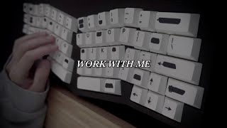 WORK WITH ME  thocky keyboard typing real time no breaks [upl. by Achilles599]