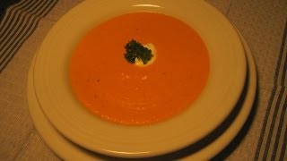 CREAMY CARROT SOUP  How to make an easy CARROT SOUP Recipe [upl. by Zenia]