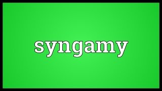 Syngamy Meaning [upl. by Dragde]