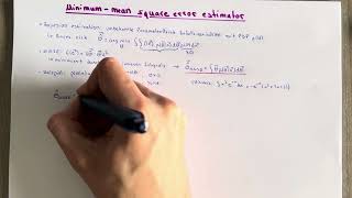 MinimumMean Squared Error Estimator MMSE  Schätztheorie [upl. by Attena518]