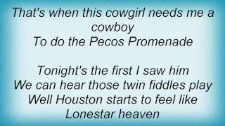 Tanya Tucker  Pecos Promenade Lyrics [upl. by Arayk]