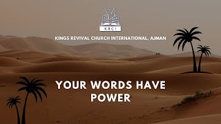 KRCI Ajman Malayalam Church Service 10th November 2024  Your Words have Power [upl. by Hermia]