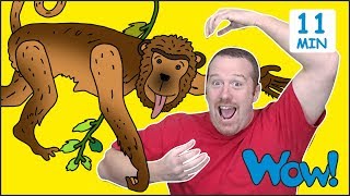 Animals from Steve and Maggie for Kids  Free Speaking Wow English TV [upl. by Rae]