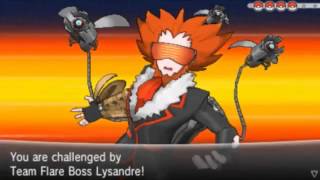 Pokemon X and Y Team Flare Boss Lysandre Battle Theme [upl. by Synned]