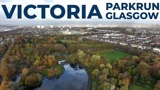 Victoria parkrun Glasgow 480 4K Aerial [upl. by Merras]