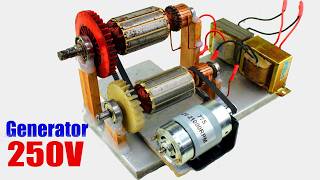 AC 220V Motor Capacitor Change Value 18000W Transformer max Power Generator Project [upl. by Suanne]