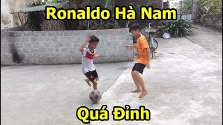 Quang Hải nhí Messi Hà Tĩnh đã có đối  Xuất hiện Ronaldo Hà Nam với kỹ thuật bóng đá cực đỉnh PVF [upl. by Ecienal485]