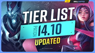 NEW UPDATED TIER LIST for PATCH 1410  League of Legends [upl. by Nelag]