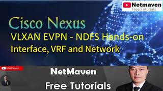 2 Nexus VXLAN EVPN NDFC Handson  Interface VRF and Network [upl. by Aynnek]