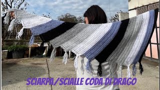 Tutorial Sciarpascialle coda di drago alluncinetto [upl. by Icam24]