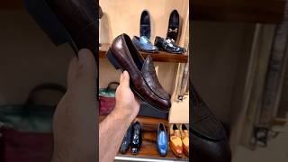 New Tobacco Brown Croco Belgian Loafers For Men At Warewood Shoemakers [upl. by Anitsirk]