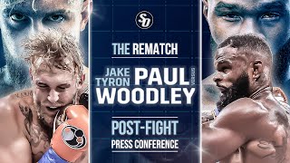 LIVE  Jake Paul vs Tyron Woodley II • POST FIGHT PRESS CONFERENCE • Live from Amalie Arena [upl. by Oinoitna926]