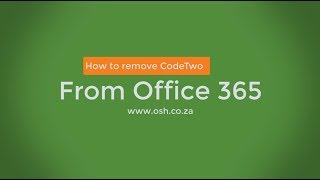 How to Uninstall CodeTwo Email Signatures for Office 365 [upl. by Hanima]