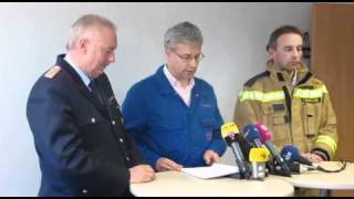 Pressekonferenz zur TankschiffExplosion in Lingen [upl. by Ettenay]