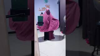 Abaya set khimar sewing tutorialmenjahit turorialjahit fashion [upl. by Acinorav]