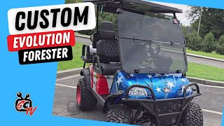 Custom Evolution Golf Cart  USATheme  GolfCartingTV [upl. by Quiteris]