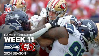 Seattle Seahawks vs San Francisco 49ers Game Highlights  NFL 2024 Season Week 11 [upl. by Nilorac]