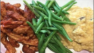 No Added Salt PLUS Exercise Day 17  BBQ Soy Curls With Corn Pudding [upl. by Iden289]