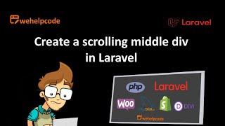 Laravel Tutorial  Create a scrolling middle div with Laravel and Bootstrap  We Help Code [upl. by Ekralc]