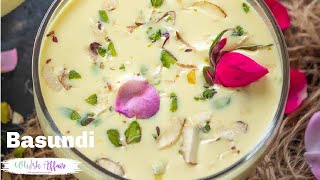 Basundi Recipe Traditional Indian Dessert [upl. by Htenaj]