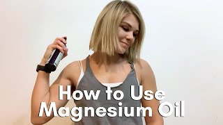 How to Use Magnesium Oil  Magnesium Oil Benefits [upl. by Eevets343]