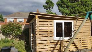 Pallet shed build [upl. by Gnaw]