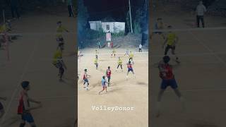 Powerful attack 😱defence 😳 volleyball volleydonor volley shorts volleyballworld viralvideo [upl. by Moyers]