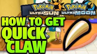 How to Get Quick Claw Location – Pokemon Ultra Sun and Moon Quick Claw Location [upl. by Maxima258]