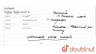 Trichina Worm occurs in [upl. by Cahra303]