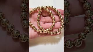 Chain Strung 8mm 14k Solid Yellow or Rose Gold Ball Bead Bracelet [upl. by Lalat]