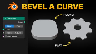 How to BEVEL a CURVE in Blender  Geometry Nodes [upl. by Gabriele]