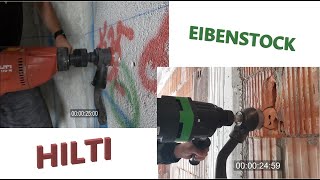 Carotare doze cu Hilti si Eibenstock [upl. by Annay]