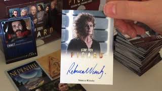 Star Trek Picard Season 1 trading card unboxing no sound [upl. by Killarney]