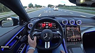 The New Mercedes C Class AMG 2024 Test Drive [upl. by Ocsecnarf]