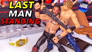 Seth Rollins vs Dean Ambrose  Last Man Standing WWE Action Figure Match [upl. by Naujej]